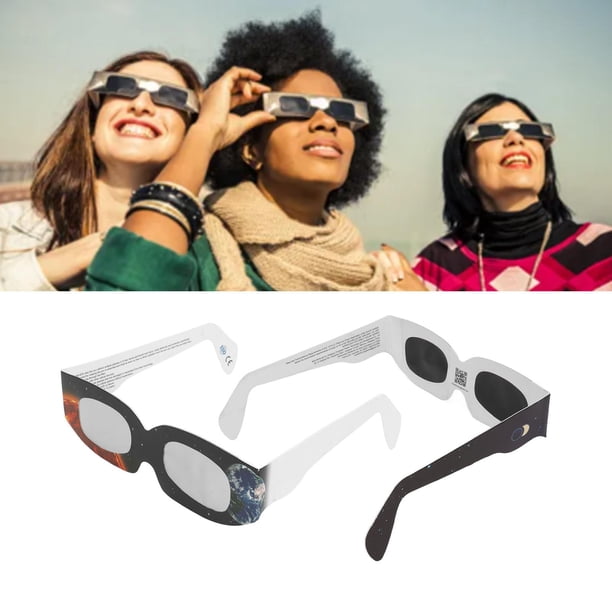 Visores De Eclipse Solar, Gafas De Sol De Seguridad, Uso Cómodo, Protección Para Los Ojos, Imagen Clara Duradera, 10 Piezas De Papel De Resina Para Exteriores