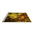 thumbnail image 2 of Ahgly Company Machine Washable Indoor Round Oriental Yellow Industrial Area Rugs, 6' Round, 2 of 4