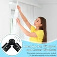thumbnail image 5 of BlinkLLX 2 Pcs Window Corner Curtain Rod Connector, Heavy Duty Adjustable Elbow Corner for 1 Inch Bay Windows Blinds(Black), 5 of 6