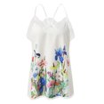 thumbnail image 2 of Playeras,Blusas y Tops,Ropa para Mujer Tank Top Vestido Para Las Mujeres Ladies Loose Sling Diamond Sleeveveless Parcial Print Tovest (Blue, XXL), 2 of 7