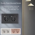 thumbnail image 3 of EU Wandsteckdose mit USB Typ C Ladeanschluss 16 A Flammemmemende Plate. H9F1, 3 of 5