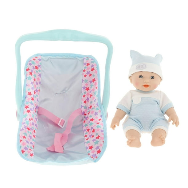 La Cuna de la Muñeca La Muñeca Bebé Durmiente Flor Realista Ropa de Silicona azul