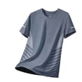 thumbnail image 7 of Linen Cotton Shirts for Men Short Sleeve Contrast Trim Crewneck T-Shirt Lightweight Breathable Tees Casual Summer Beach Vacation Shirt, 7 of 7