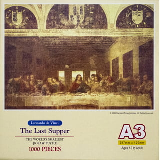Buffalo Games 2000 PC Puzzle The Last Supper by Leonardo Da Vinci Religious  for sale online