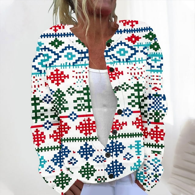 LOVZFMLL Vestes pour Femmes Mode Blouse Imprimée Manches Longues Sweat à Capuche