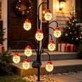 thumbnail image 3 of Christmas Solar Tree Stake Lights 5 Styles Outdoor Yard Decor, Twinkling LED Garden Stakes with Santa Snowman Reindeer Designs, Christmas Porch Decorations, Christmas Lawn Ornaments, Style D, 3 of 5