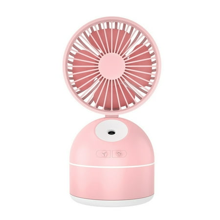 

Mist Fan Adjustable Portable 200ML Humidifier Moisturizing Brushless Indoor Cooling Sleeping Work Misting Cooler Diffuser Pink