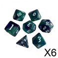 thumbnail image 1 of Juegos Familiares De Dados Poliédricos Baoblaze 7 piezas para juegos de Cartas RPG, 1 of 8