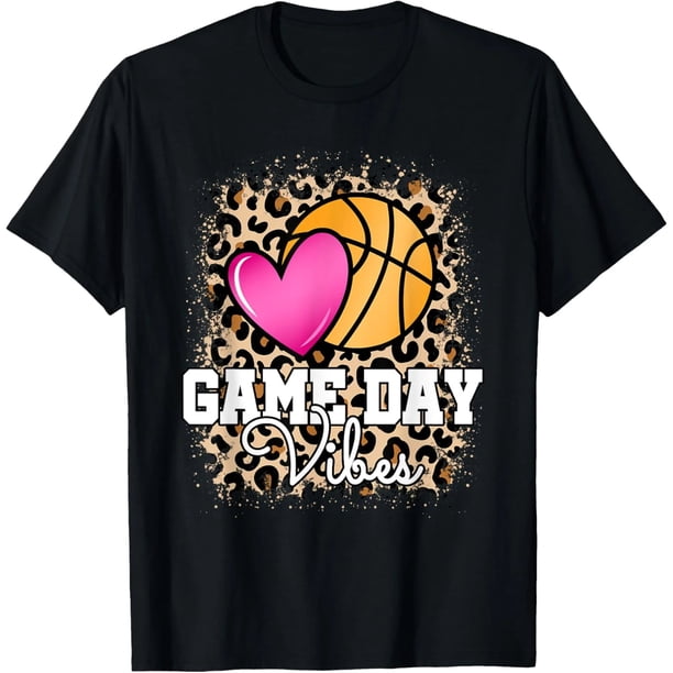 Playera de Mujer de Baloncesto con Estampado de Leopardo Divertida y Creativa para el Día del Juego