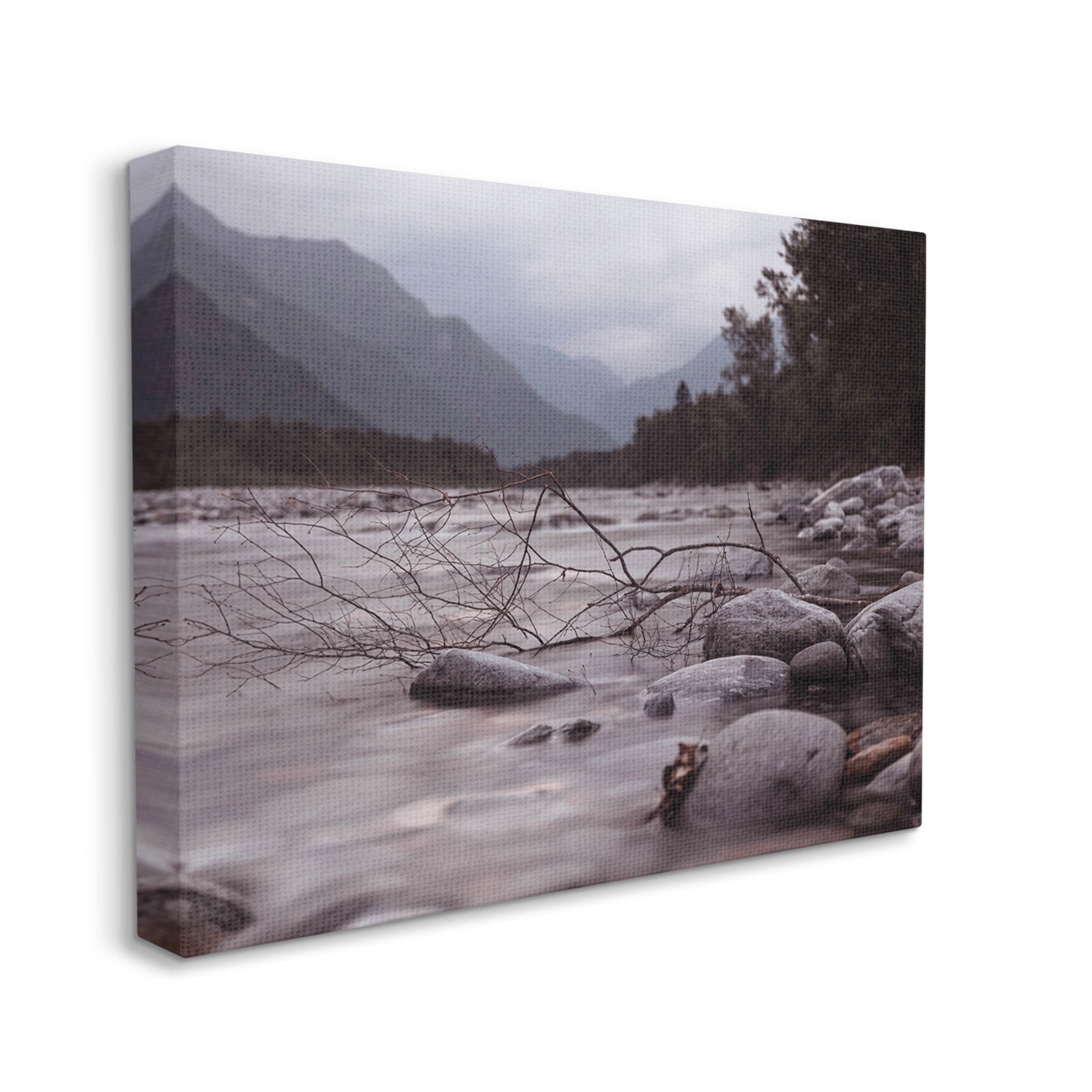 Stupell Industries Woodland Nature Mountain Creek Photograph Gallery Wrapped Canvas Print Wall Art, Design by Lil' Rue
