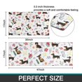 thumbnail image 7 of Dachshunds with Flowers Kitchen Rugs Sets Of 2,Anti Fatigue Kitchen Mat Rugs Non Slip Washable,Decorative Kitchen Floor Mats for Kitchen,Sink,Laundry,17"x30"+17"x47", 7 of 7