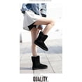 thumbnail image 3 of Yazi Snow Boots Womens Camille Faux Fur Lined Suede Boot Waterproof Faux Suede Boots, 3 of 9