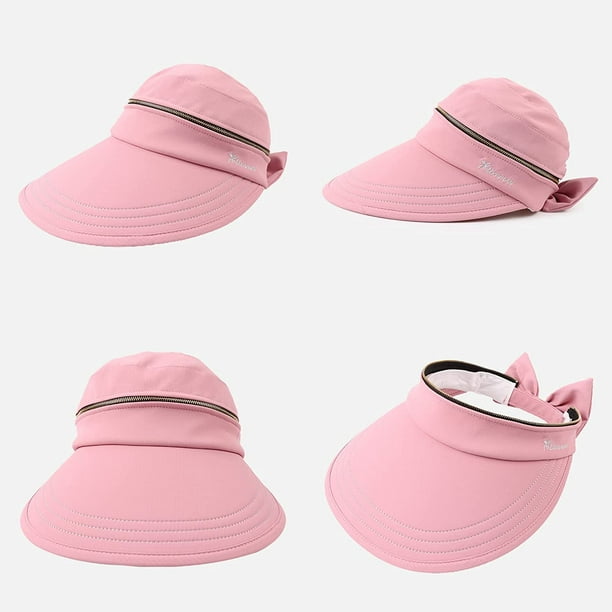 Pesaat Women Sun Visor Hats Summer Sun Hat For Women Ladies Detachable Uv Protection Cap For Outdoor Cycling