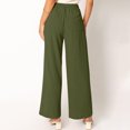 thumbnail image 4 of Lmnyox Wide Leg Trousers for Women Flowy High Waist Drawstring Lounge Pants Summer Casual Palazzo Pants, 4 of 7