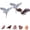 Cream White, variant on Bird Scarer, Fake Owls to Frighten Birds, Reflective Owl Hanging Decoration, Dual-Side Printed Raster Fake Hawk to Scare Birds Pigeon Woodpecker Away from Patio Garden(Cream White)