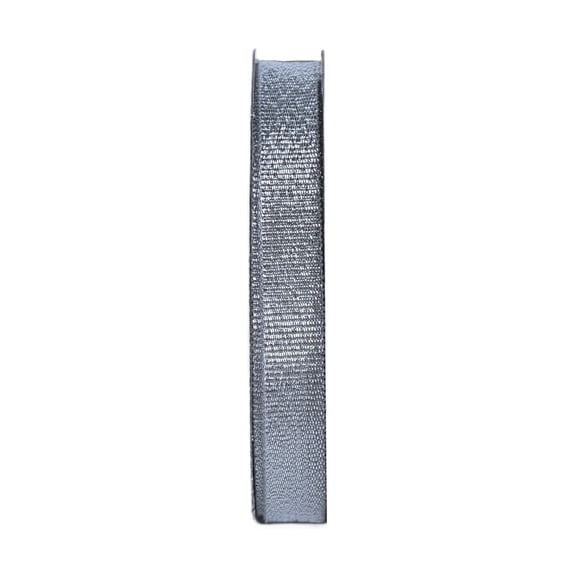 Gwen Studios 3/8" Metallic Silver Grosgrain Ribbon, 3 Yards