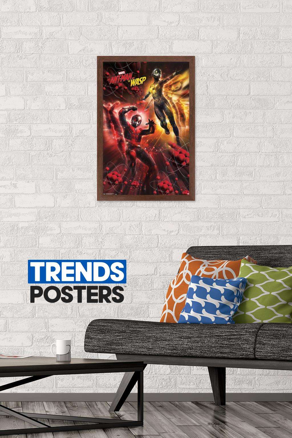 Marvel Cinematic Universe - Ant-Man and the Wasp - Subatomic Wall Poster, 14.725" x 22.375", Framed