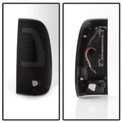 Spyder Auto 9038501 XTune Light Bar LED Tail Lights; Black Smoke; Fits select: 1997-1998 FORD F150, 1999-2007 FORD F250