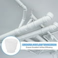 thumbnail image 4 of Uxcell 3" to 5" Duct Reducer Increaser Adapter, Plastic Ducting Connector White, 4 of 6