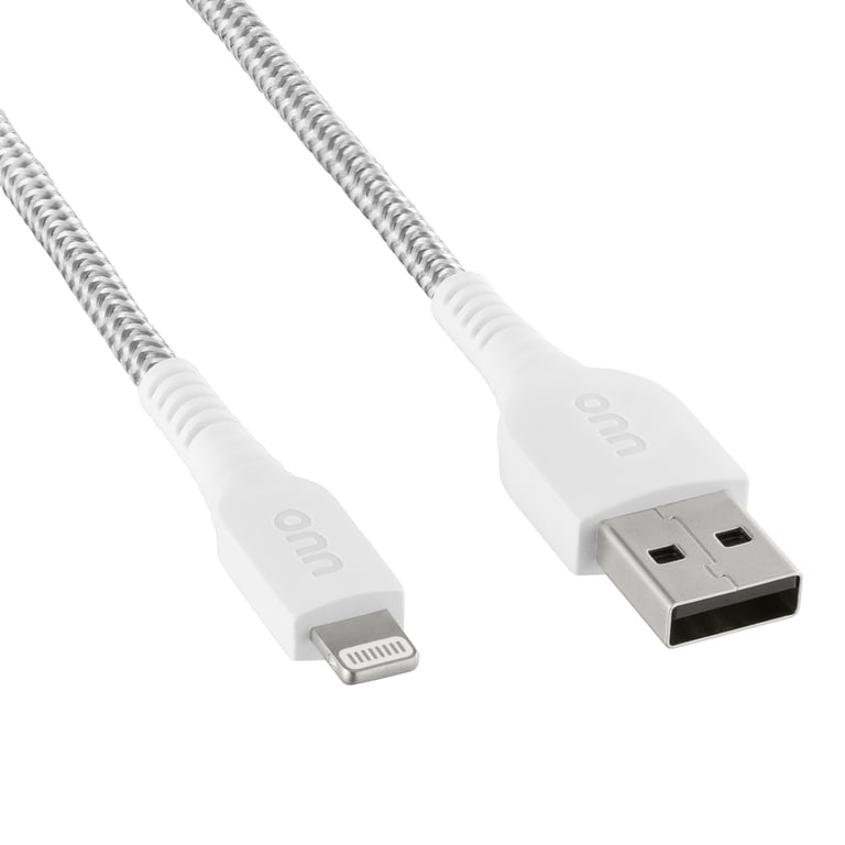 onn 6ft Lightning to USB-A Braided Charging Cable (2-Pack) photo 8