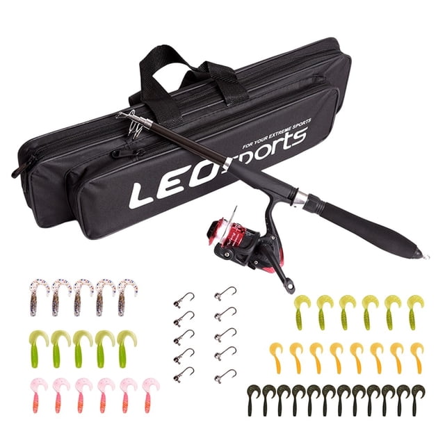 Fishing Equipment Set Telescopic Fishing Rod Fishing Reel Bait