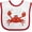 White and Red, variant on Inktastic Gideon's Crab Boys Baby Bib