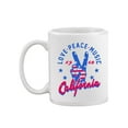 thumbnail image 2 of Peace Sign With Usa Flag Design. Mug  -Image by Shutterstock,, 2 of 4