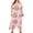 Pink, variant on Lenago Womens Plus Size Summer Dresses 2025 Party Boho Print Maxi Long Dress V-Neck Short Sleeve One Shoulder Dress for Wedding Guest