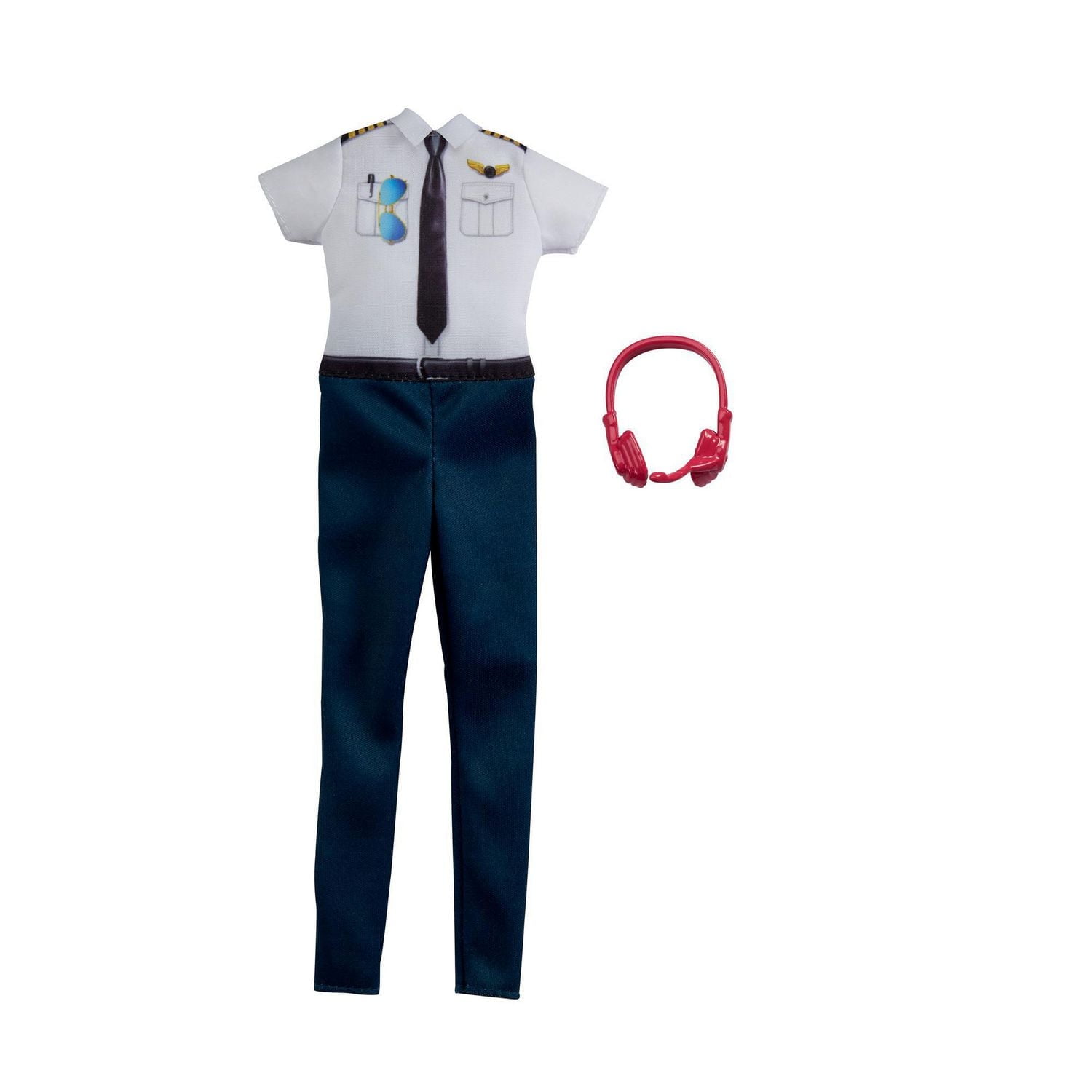 ​Barbie Fashion Pack, Career Pilot Doll Clothes for Barbie with 1 Pilot Uniform & 1 Headset