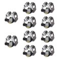 thumbnail image 4 of 10 piezas soportador de to de pared montaje de pared multifuncional herramientas de limpiador de pinza estante de almacenamiento para jardín de gris, 4 of 9