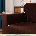 thumbnail image 2 of CHUN YI Stretch 2 Piece Houndstooth Sofa Slipcover Couch Cover,Chocolate,Loveseat, 2 of 6