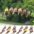 thumbnail image 6 of Joernso 12Pcs Foam Bird Vivid Image Realistic with Clip Wreath Crafts Home Ornament Simulation Bird Garden Supply, 6 of 8