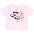 thumbnail image 3 of Inktastic Texas Home is Where the Heart is with Watercolor Floral Girls Toddler T-Shirt, 3 of 5