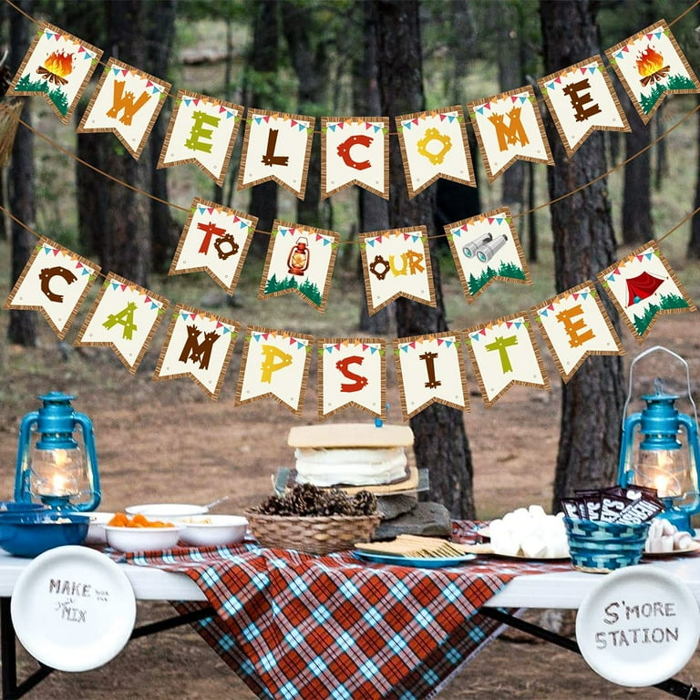 Camping baby shower theme 2025