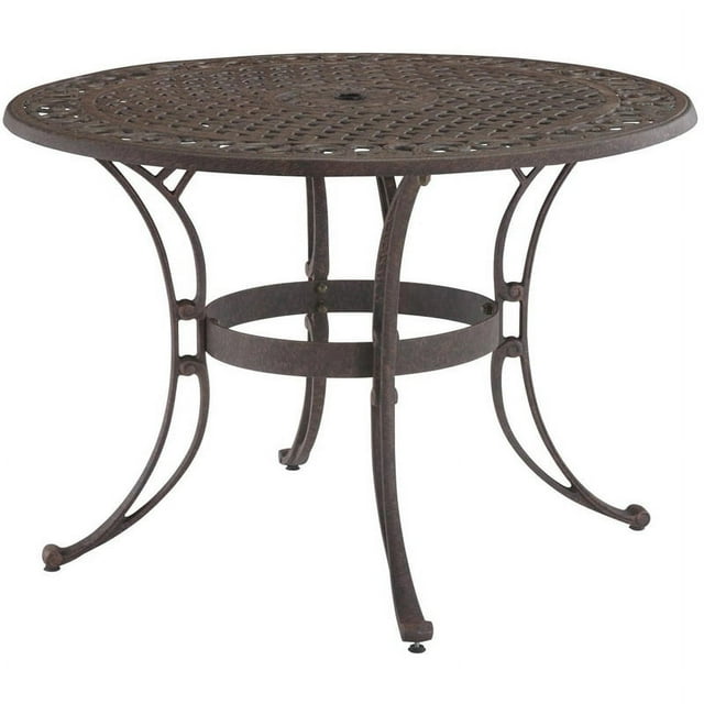 Homestyles Sanibel Table à Manger Extérieure en Aluminium Bronze