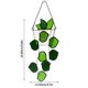 thumbnail image 2 of Happy Halloween Green Plant Artificial Decoration, Handmade Green Fake Plant Stained Glass Window Hanging, Artificial Plant Light Catcher Decorative Plant Gift For Plant Lover, 2 of 3