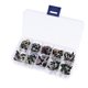 thumbnail image 2 of 100 Pieces Plastic Safety Toy Eyes Owl Eyes With Glitter Nonwoven Washer 10mm, 2 of 5