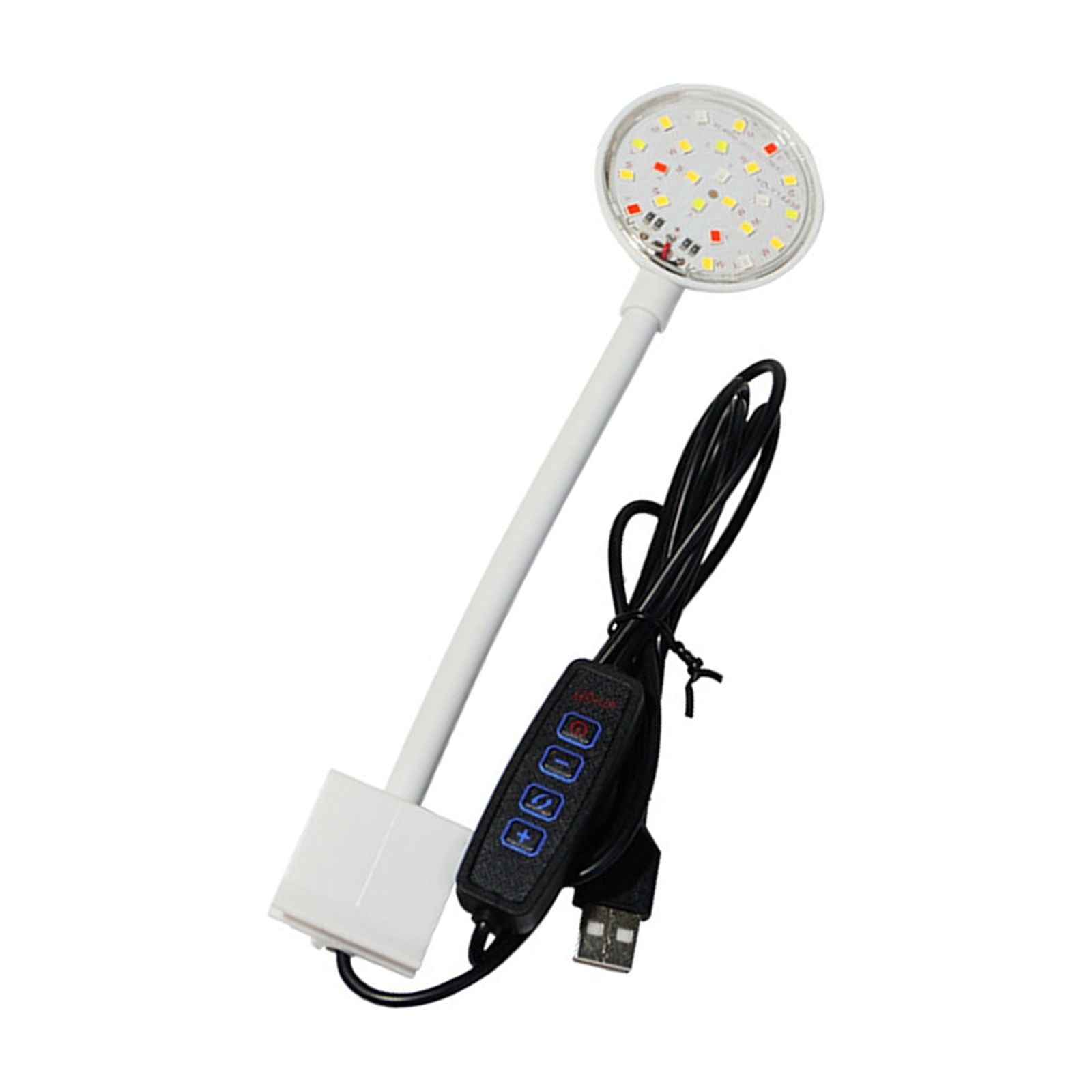 Regulable Aquariums Clip On LED Light USB Powered With Smarted Dimming For Small Fishes Tanks