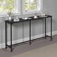 thumbnail image 2 of Tcbosik Long Bar Table with Metal Frame, 71" Counter Bar Height Table, Rectangular Dining Table, Console Table for Kitchen, Entryway, Living Room, Black, 2 of 5