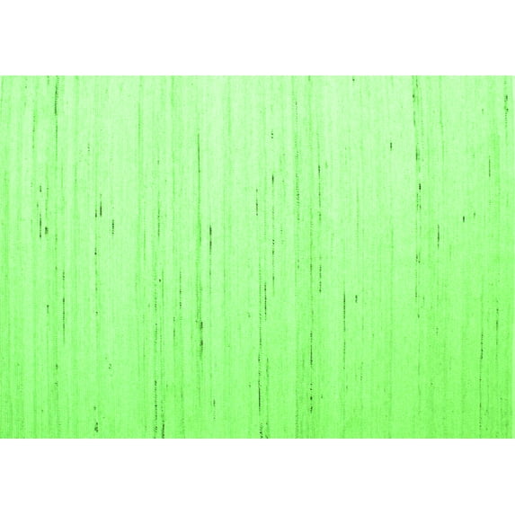 Ahgly Company Indoor Rectangle Solid Green Modern Area Rugs, 8' x 10'