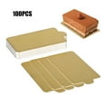 thumbnail image 3 of CAROOTU Mini Cardboard Cake Bases 100pcs Golden Mousse Cake Boards Cake Paper Plates Dessert Board Base for, 3 of 7