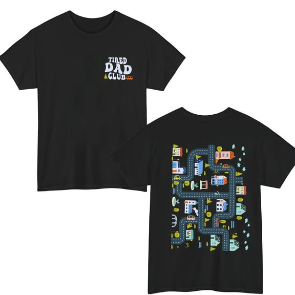 Chamelean Tired Dads Club Short Sleeve Tee Unisex Casual T-shirt, Sizes S-3XL