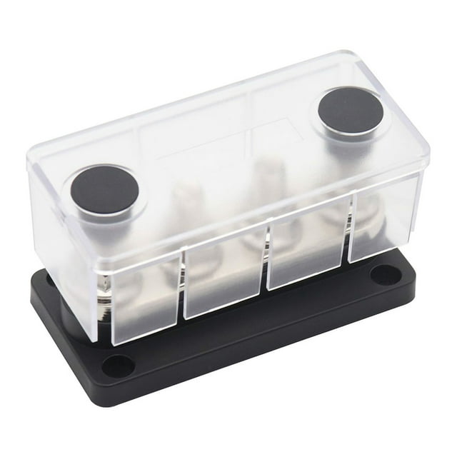 Xingzhi Power Distribution Block Bus Bar Terminal Blocks with Cover Portable Terminal Car Boat High Current Wiring Stud Black