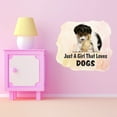 thumbnail image 3 of Animal Watercolor Wall Decals for Kids Room - Young Pet Dog Animal Pink Background Art Pets DIY & Creativity Boy Girl Bedroom Wall Water Color Sticker - Size: 30 In x 27 In, 3 of 5