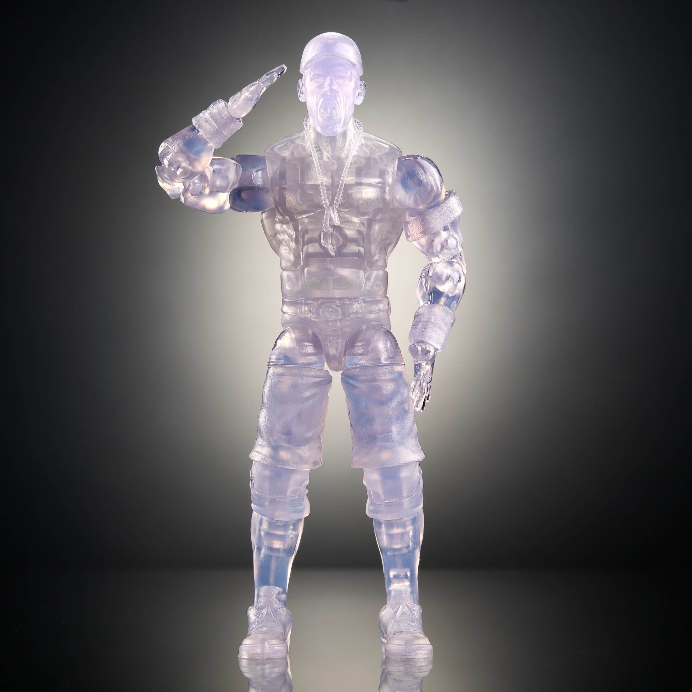 WWE Elite John Cena Action Figure, Greatest Hits 2025, 6-inch Transparent Collectible with Accessories