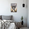 thumbnail image 3 of ZHONGYUTONG Crown Canvas Wall Art King Queen Pictures Golden and Black Painting African American Poster for Bedroom Decor Framed (24.00" x 36.00"), 3 of 5