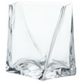 thumbnail image 2 of Northlight Dual Purpose Twisted Glass Candle Holder Vase - 4.25", 2 of 8