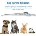 thumbnail image 4 of DISEN 7.5" Curved Dog Grooming Scissors with Safety Round Tips, Lightweight Professional Pet Grooming Shears Stainless Steel for Dogs Cats Pets, 4 of 6