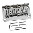 thumbnail image 2 of Pieza Trasera De Puente Duradero Con Llave De Tornillos Para Piezas De Guitarra Eléctrica De X 1.69 Pulgadas Plata Hugo Puente de silla de montar de 6 cuerdas, 2 of 7