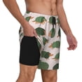 thumbnail image 2 of Fotbe Cute Armadillo Men’s Swim Trunks Quick Dry Swim Shorts Board Shorts with Mesh Lining-Small, 2 of 9
